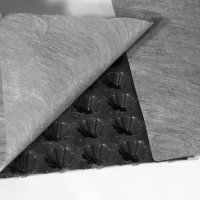 Дренажная мембрана с геотестилем PLASTMASTER-Greenfol Dren 700